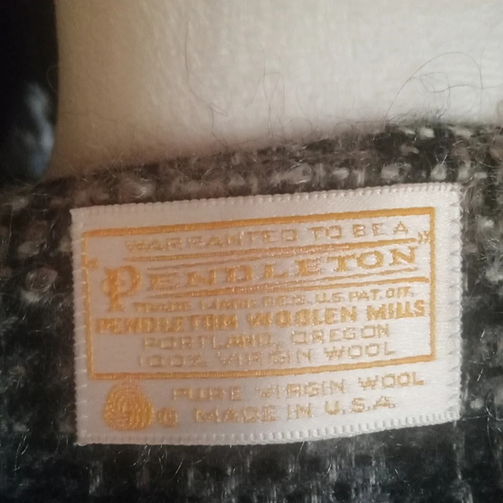 Pendleton Black Gray Buffalo Check Button Front 1… - image 7